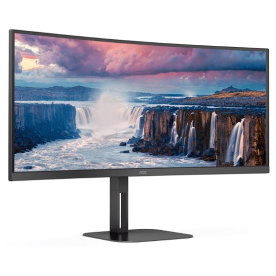 Monitor AOC CU34V5C/BK, 34" WQHD, VA, Antiglare, 100Hz, 4 ms, 1xHDMI, 1xDP, Crni