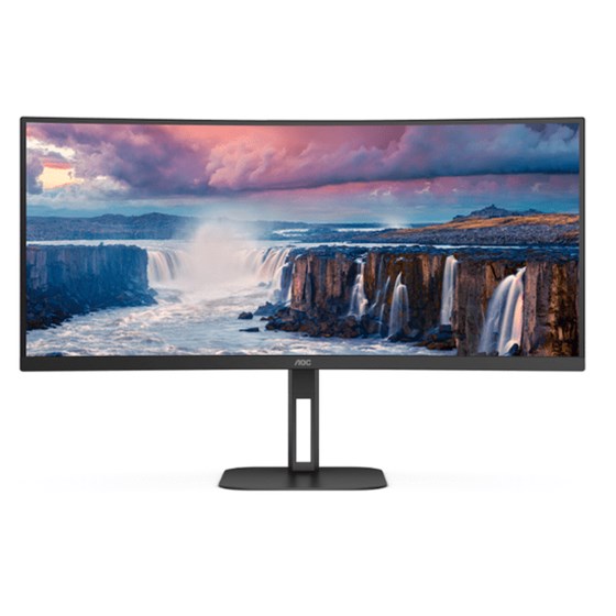 Monitor AOC CU34V5C/BK, 34" WQHD, VA, Antiglare, 100Hz, 4 ms, 1xHDMI, 1xDP, Crni