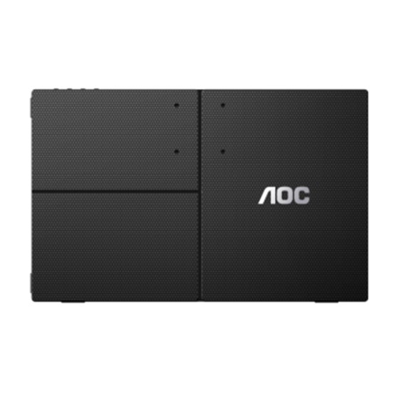 Monitor AOC 16T3EA, 15.6 " FHD, IPS, 60Hz, 4 ms, 1x USB-C, Crni