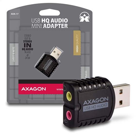 Adapter AXA ADA-17 USB 2.0 - Stereo HQ Audio Mini Adapter P/N: ADA-17 