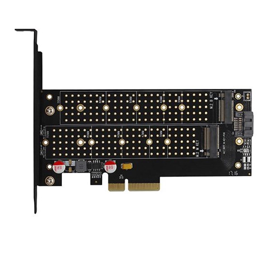Adapter AXAGON PCI-E-DUAL M.2 SSD P/N: PCEM2-D 