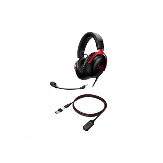 Slušalice HP HyperX Cloud III Black/Red Gaming, 727A9AA