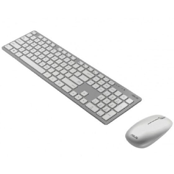 Tipkovnica + miš Asus W5000, bežični, bijeli, 90XB0430-BKM3A0