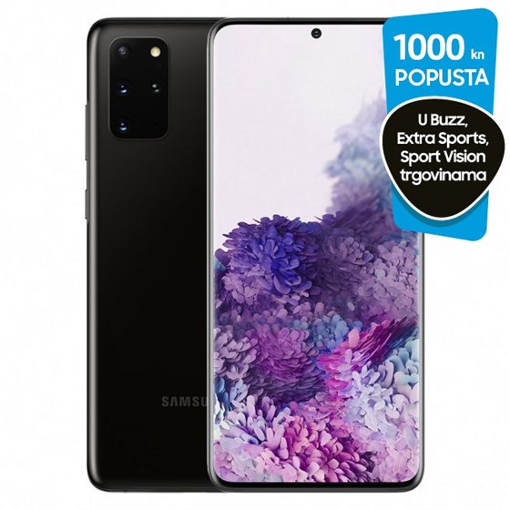 Smartphone Samsung Galaxy S20+ Exynos 990 Octa Core 2.73Ghz 8GB 128GB 6.7" Android 10.0 Svemirsko Crni (PROMO) P/N: SM-G985FZKDEUG