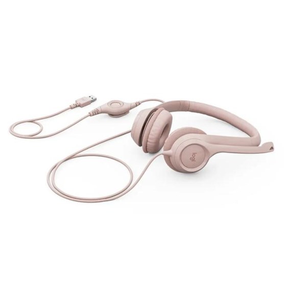Slušalice Logitech H390 + mikrofon Roze P/N: 981-001281