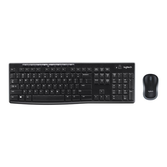Tipkovnica i miš Bežična Logitech MK270 Wireless Desktop USB crna P/N: 920-004532