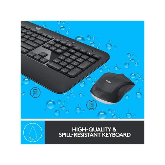 Tipkovnica i miš Bežična Logitech MK540 Wireless Desktop USB crna P/N: 920-008692