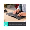 Tipkovnica Bežična Bluetooth Logitech ERGO K860 KEYBOARD GRAPHITE (HR)(P) crna P/N: 920-010108