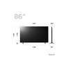 TV LG 86UR78003LB 86" 4K UHD, LED, Smart TV, 86UR78003LB