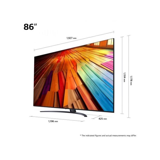 TV LG 86UT81003LA 86" 4K UHD, LED, Smart TV, 86UT81003LA