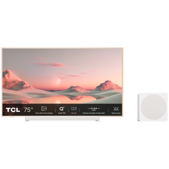 TV TCL 75A300 PRO, 75" 4K UHD, QLED, Smart TV,  75A300 PRO