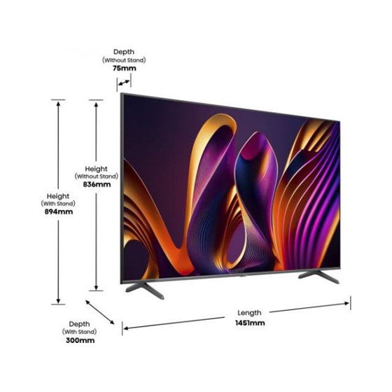TV HISENSE 65E7NQ PRO, 65" 4K UHD, QLED. Smart TV, 65E7NQ PRO