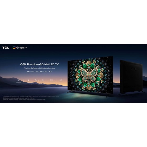 TV TCL 55C6K 55" 4K UHD, mini LED,  Smart TV, 55C6K