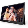Monitor prijenosni AOC 16T3EA, 15.6 " FHD, IPS, 60Hz, 4 ms, 1x USB-C, Crni