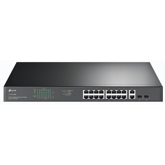 TP-Link TL-SG1218MP, 18-port Gigabit PoE+ Switch, 16×G-LAN PoE+, 2×G-LAN, 2×Combo Gigabit SFP slots