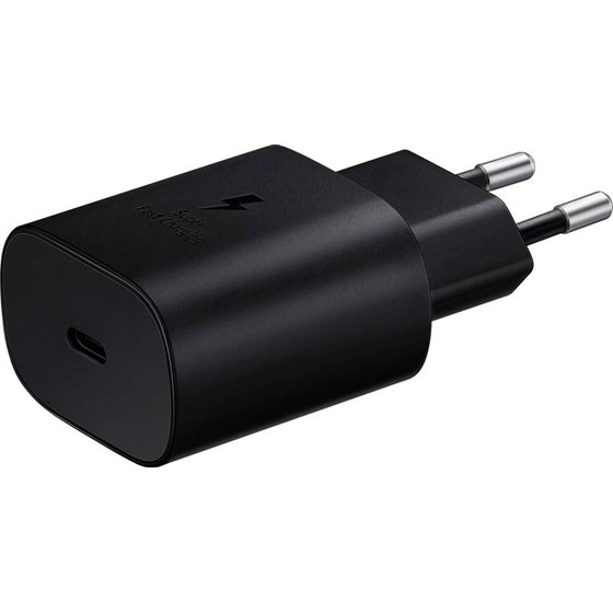 Punjač Samsung TA800 25W Fast Charge USB-C crni bez kabela EP-TA800NBEGEU