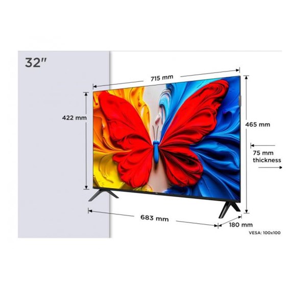 TV TCL 32S5K, 32" FHD, QLED, Smart TV, 32S5K