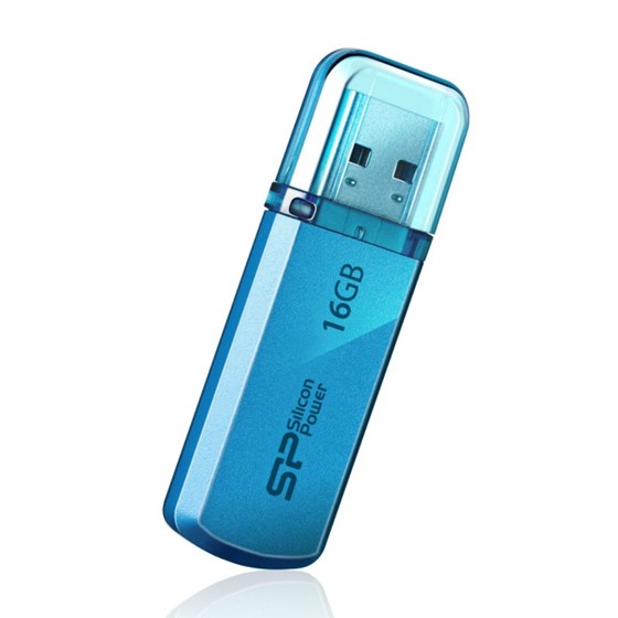 Memorija USB 2.0 Stick, 16GB, Silicon Power Helios 101, light blue