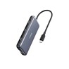 Anker 555 USB-C Hub, 8u1, HDMI/USB-C PD100W/USB-C/USB-A×2/Card Reader/RJ-45, sivi