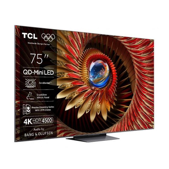 TV TCL 75C8K, 75" 4K UHD, minLED, Smart TV, 75C8K