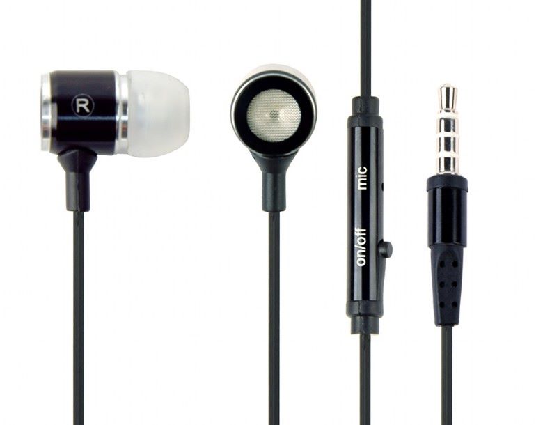 Žičane slušalice sa mikrofonom in ear, Gembird, crne, MHS-EP-001