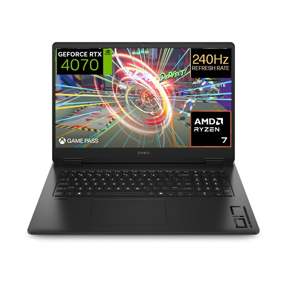 OMEN 17-db0015nm, B4ZZ0EA, 17.3" QHD 240Hz, AMD Ryzen 7 8845HS, 32GB, 1TB SSD, FreeDOS, NVIDIA GeForce RTX 4070 8GB