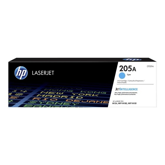 Toner HP Color LaserJet 205A Cyan P/N: CF531A 