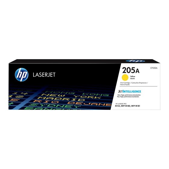 Toner HP Color LaserJet 205A Yellow P/N: CF532A 