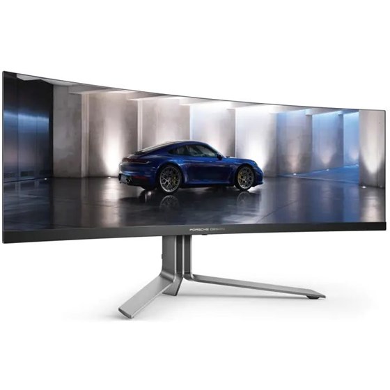 Monitor AOC AGON PD49 Porsche Design, 49" DQHD zakrivljeni , QD-OLED, 240Hz, 2xHDMI,1xDP, USB hub