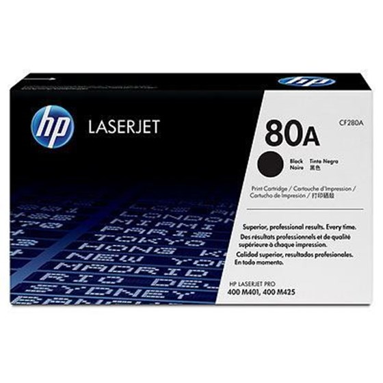 Toner HP LaserJet 80A Black P/N: CF280A 