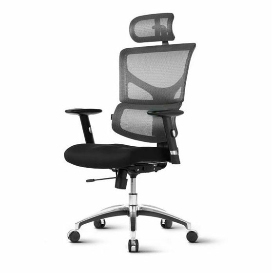 Ergonomski uredski stolac SMART BASIC 04IW crno-siva