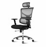 Ergonomski uredski stolac SMART BASIC 04IW crno-siva