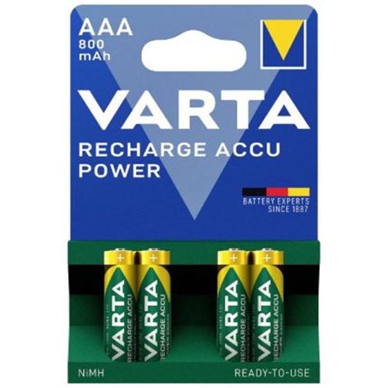 VARTA RECH.ACCU VALUE AAA 800MAH BLI4