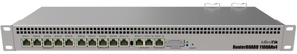 MikroTik RB1100AHx4 Router, 1GB RAM, 13xG-LAN, RouterOS L6, 1U rackmount