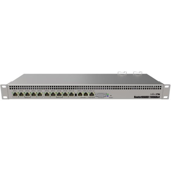 MikroTik RB1100AHx4 Router, 1GB RAM, 13xG-LAN, RouterOS L6, 1U rackmount