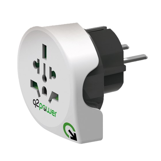 Adapter univerzalni schuko Q2 Power P/N: 500977