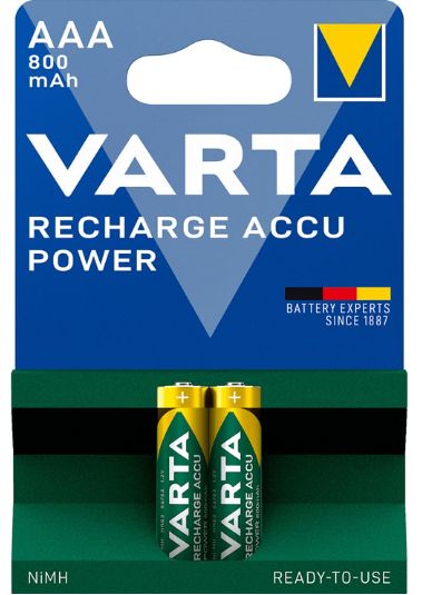 VARTA RECH.ACCU POWER R2U AAA 800MAH BLI2