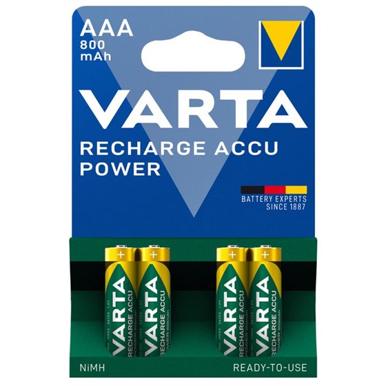 VARTA RECH.ACCU POWER R2U AAA 800MAH BLI4