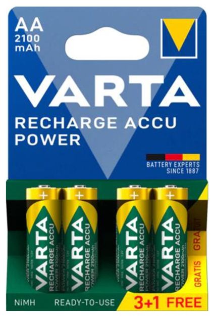VARTA RECH.ACCU VALUE AA 2100MAH BLI4