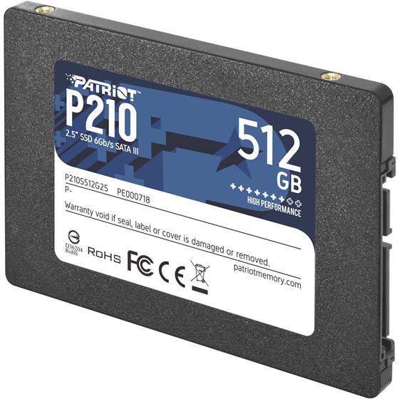 SSD 512GB Patriot P210 2.5" SATA III P/N: P210S512G25