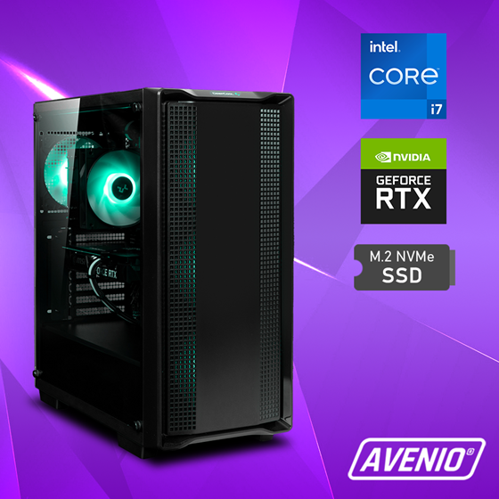 Avenio Prodigy Intel Core i7 14700 5.40GHz 32GB DDR5 1TB NVMe SSD W11P nVidia RTX 5070 Dual OC, 12GB GDDR7 P/N: 02243234