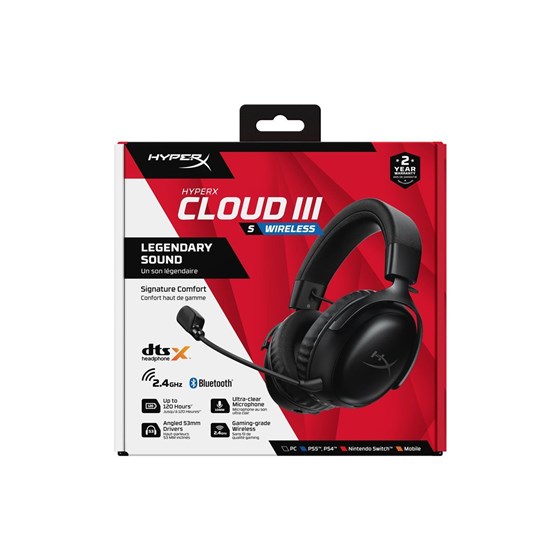 HyperX Cloud III S Wireless - Red/Black
