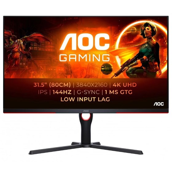 AOC U32G3X 31,5" ,4K IPS,144hz,HDMI2.1,DP, HAS, Crni