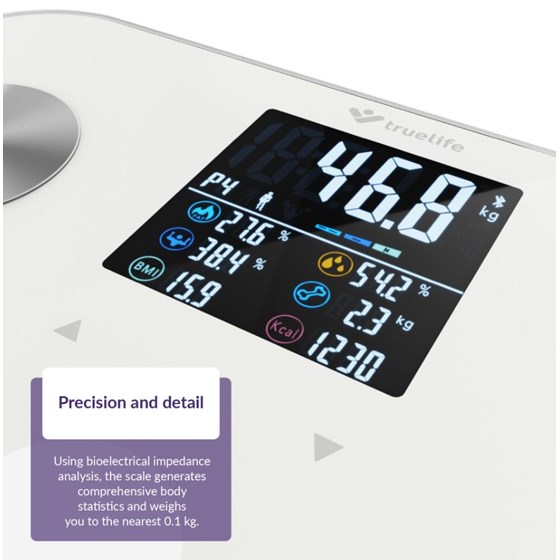 TRUELIFE pametna vaga FitScale W6 BT, bijela