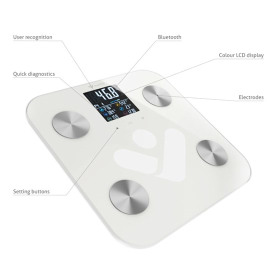 TRUELIFE pametna vaga FitScale W6 BT, bijela
