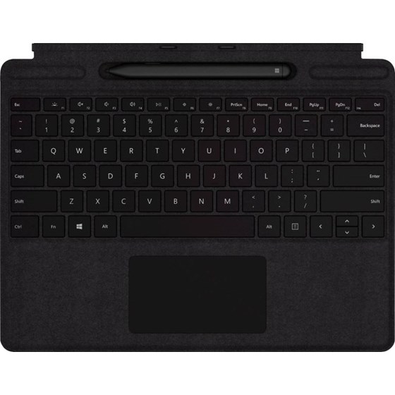 Microsoft Surface Pro keyboard with slim pen, za Pro 8/9/10/X/11 13", Black, 8X6-00190