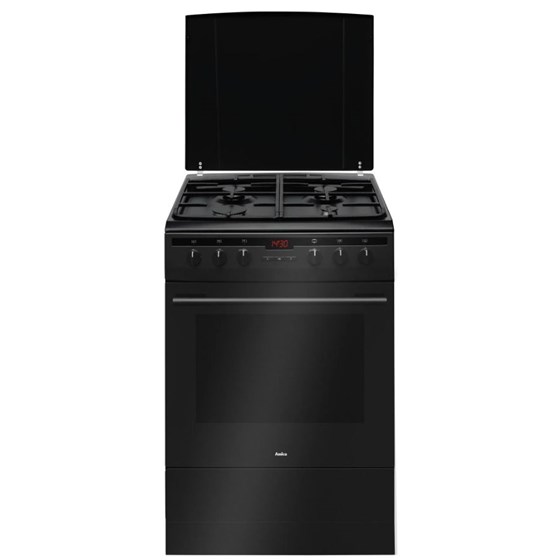 Amica samostojeći štednjak 617GES2.33HZpTaNA(Bm), plinski, crni mat ( 56123 )