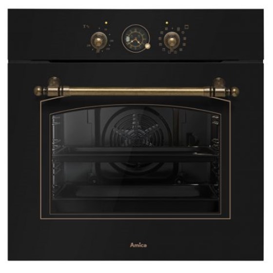 Amica Ugradbena pećnica TR110TB , Retro, crna