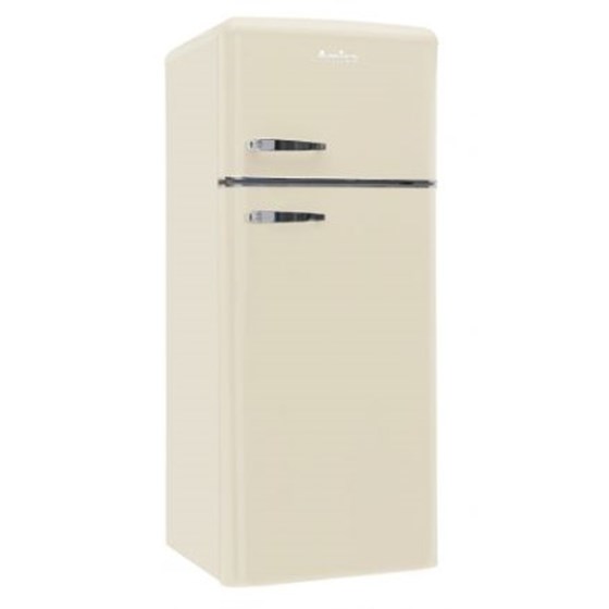 Amica Hladnjak KGC15635B, E, kombinirani, retro, bež