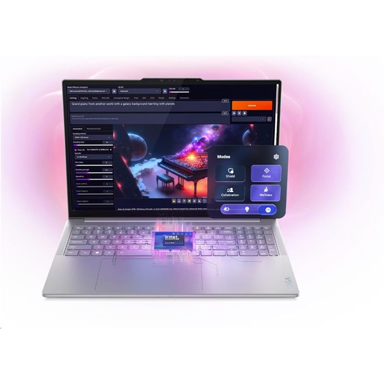 Lenovo Yoga Pro 9i Aura Edition, 83L0001GSC, 16" 2.8K OLED, Intel Core Ultra 7 255H, 64GB, 2TB SSD, W11P, nVidia GeForce RTX 5070 8GB